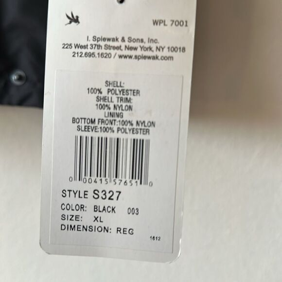 Spiewak & Sons parka jacket XL black style #S327 shell with liner zip away hood - Picture 4 of 11